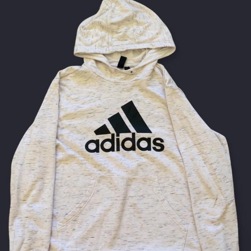 large white adidas hoodie, barely used